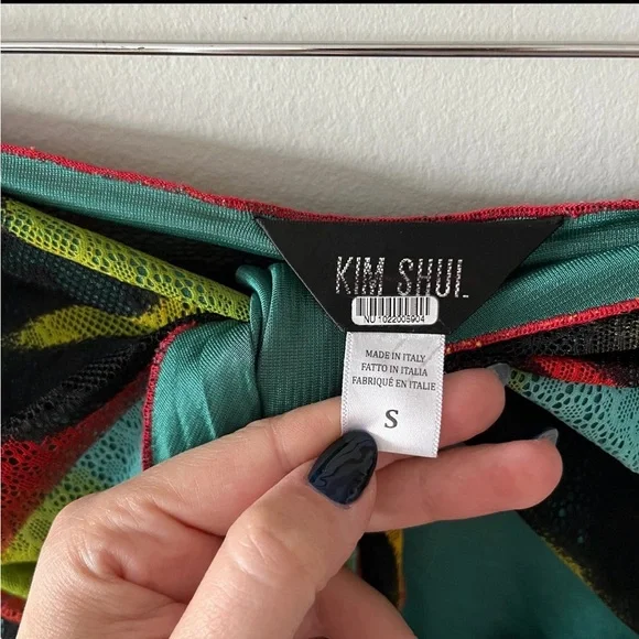 Kim Shui Green Swirl Wrap Dress - Picture 7 of 10